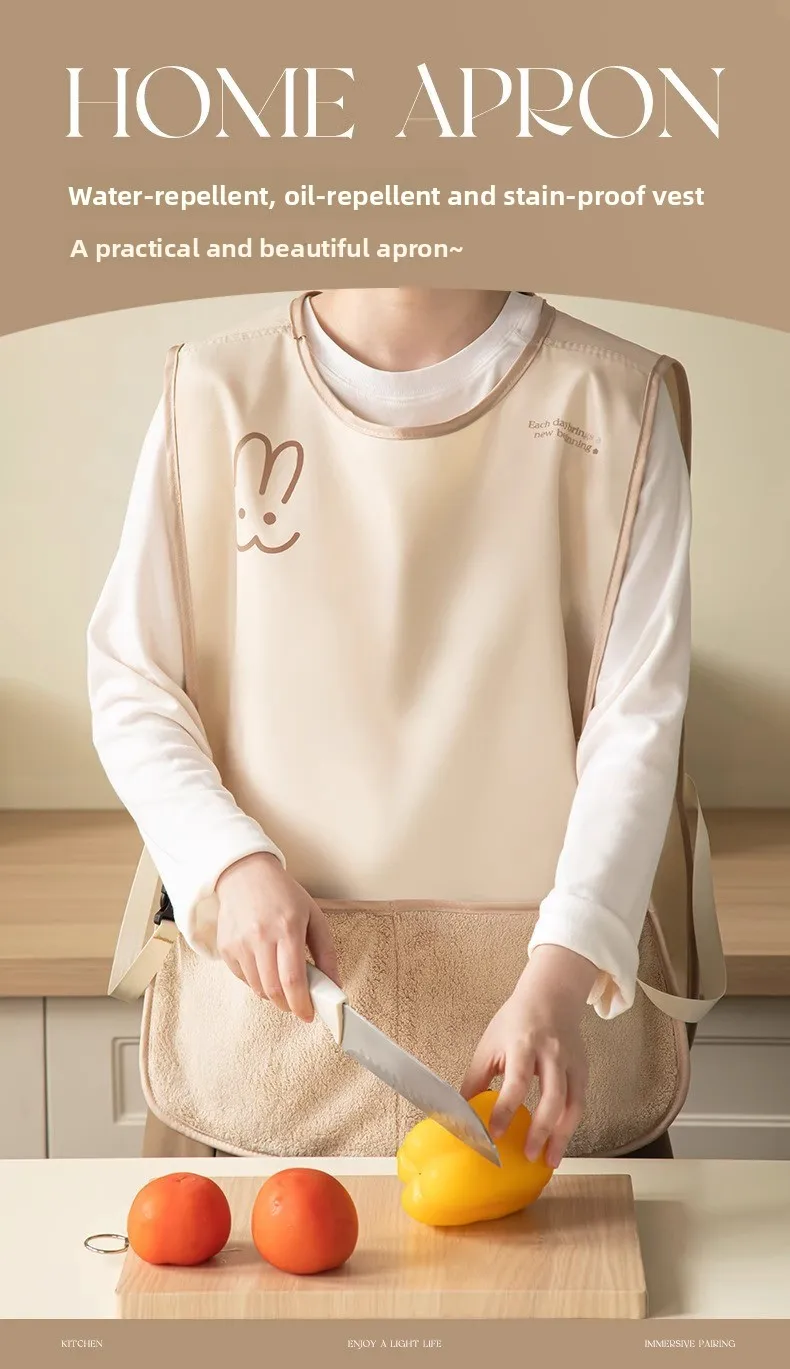 Delantal estilo chaleco sin mangas para mujer
