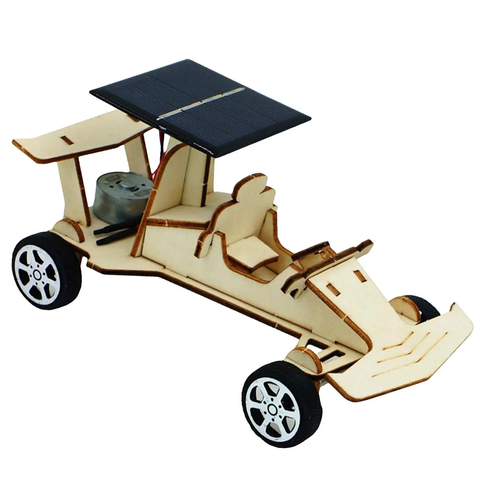 Kit científico de madera con coche solar educativo para niños - imagen 4