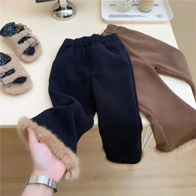Pantalones de pana acampanados para niña – Elásticos y cálidos - imagen 3