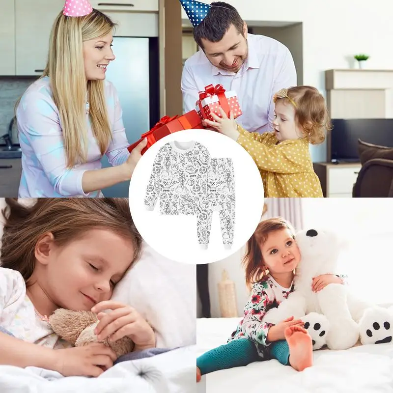 Pijama infantil para colorear - Manualidades creativas - imagen 4