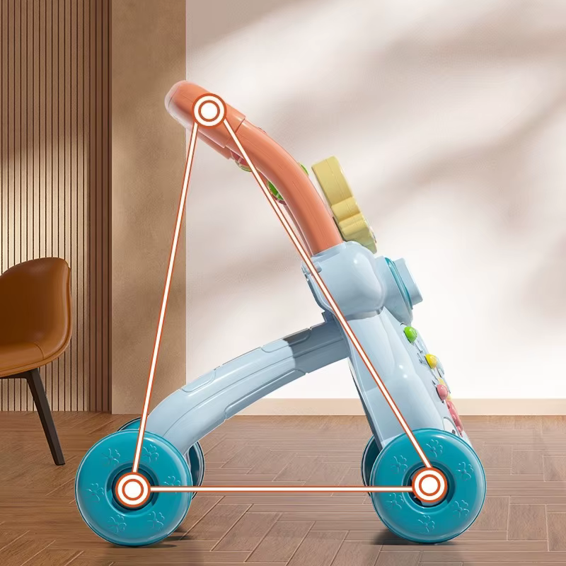 Andador para bebé con tablero musical y ejercicios de aprendizaje - imagen 3