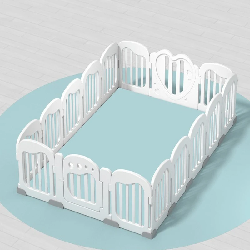 Parque infantil bebé con estera para gatear y puerta segura - imagen 2