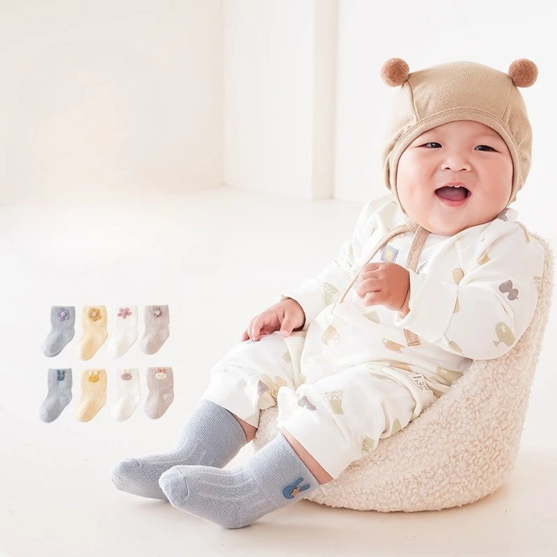 Calcetines bebé finos de algodón para primavera y otoño – Kawaii - imagen 3