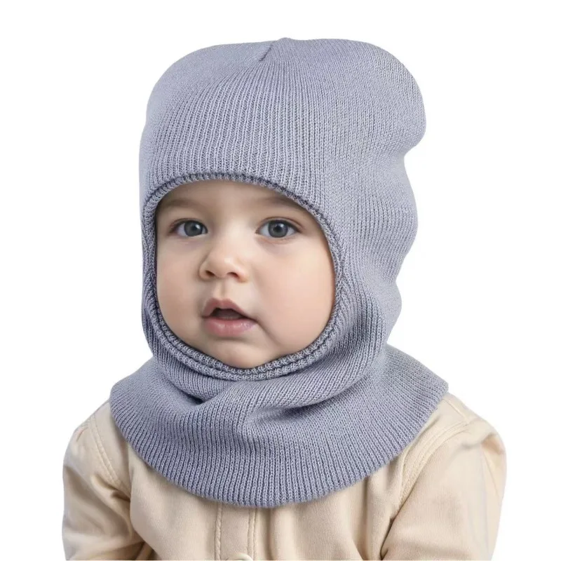 Gorro de invierno de punto con forro polar térmico para bebé - imagen 5
