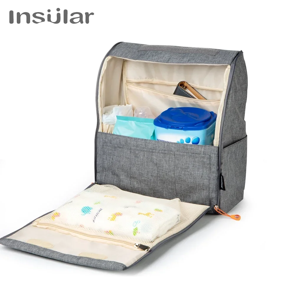 Insular Mochila para pañales - Bolsa maternidad viaje diario