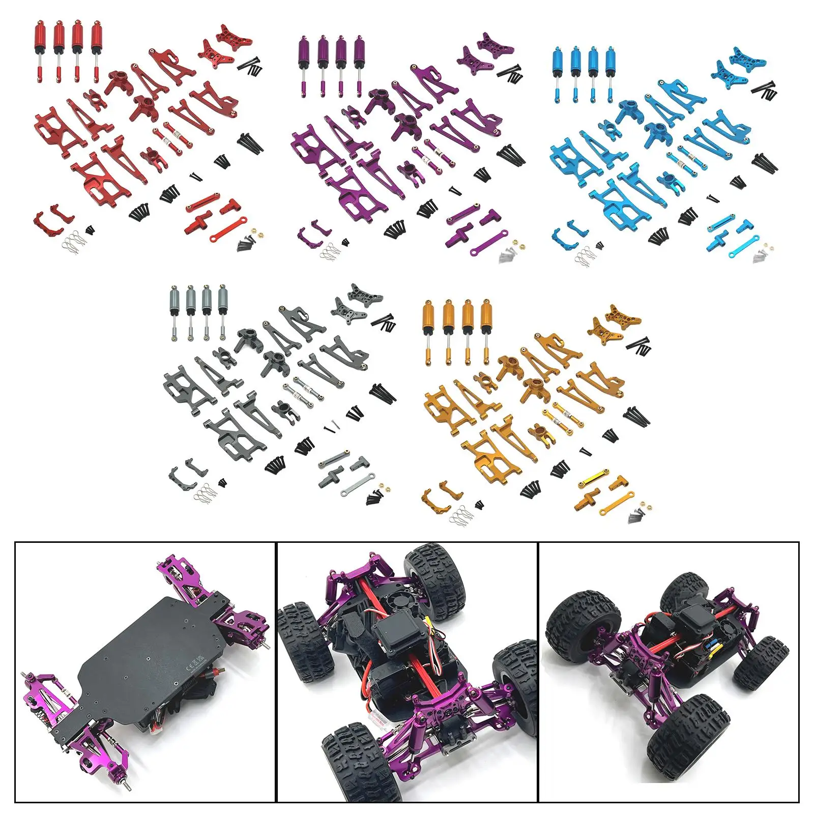 Repuestos coche RC: copas de dirección delantera y trasera