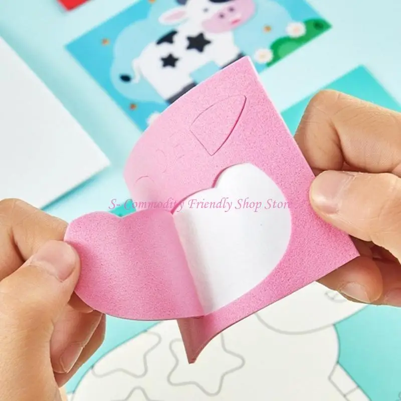 Libro de pegatinas para niños o niñas: motricidad fina, comunicación - imagen 4