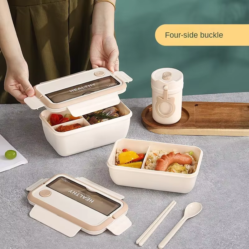 Fiambrera infantil 1100 ml con cierre hermético - Bento para microondas - imagen 2