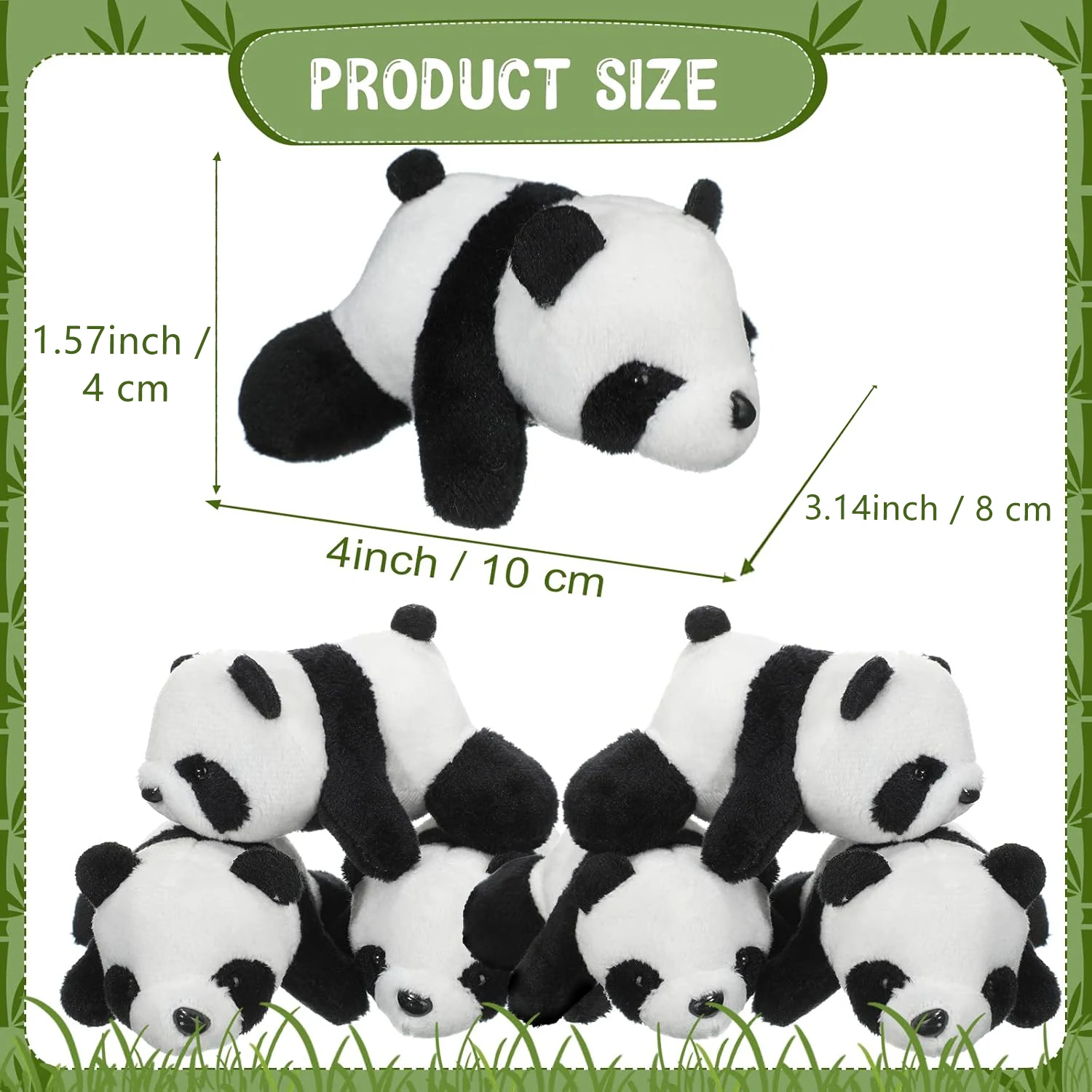 Peluche panda mini suave relleno, animal de juguete - imagen 2