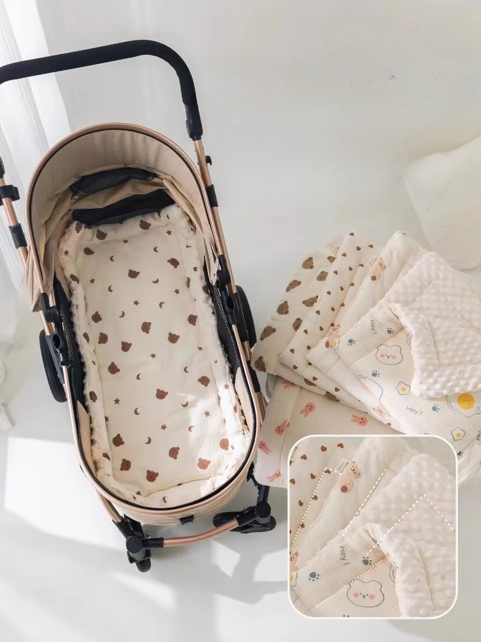 Estampado de dibujos animados para un look tierno