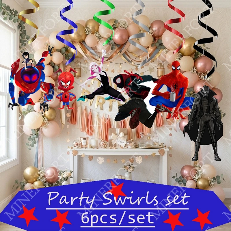 Decoración colgante de Spider-Man para cumpleaños de niña - imagen 5