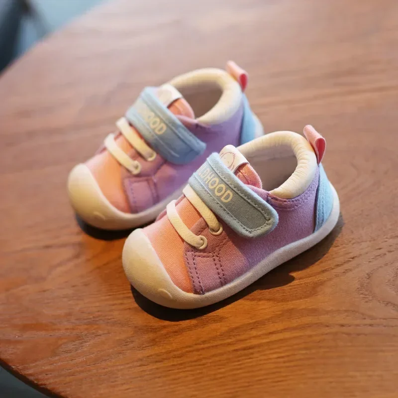 Zapatillas lona antideslizantes primeros pasos niño y niña
