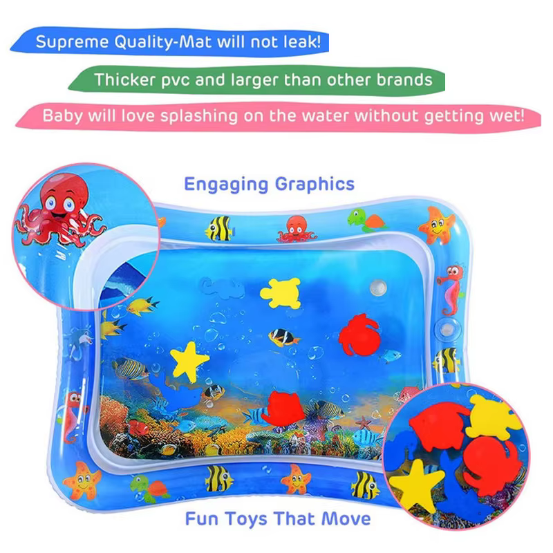 Estera de juego inflable con agua para bebé – Desarrollo temprano - imagen 2
