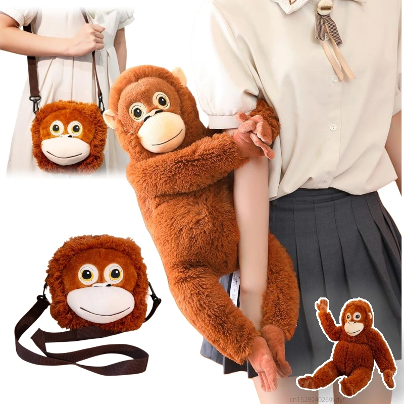 Peluche orangután súper suave tipo almohada de dibujos animados - imagen 5