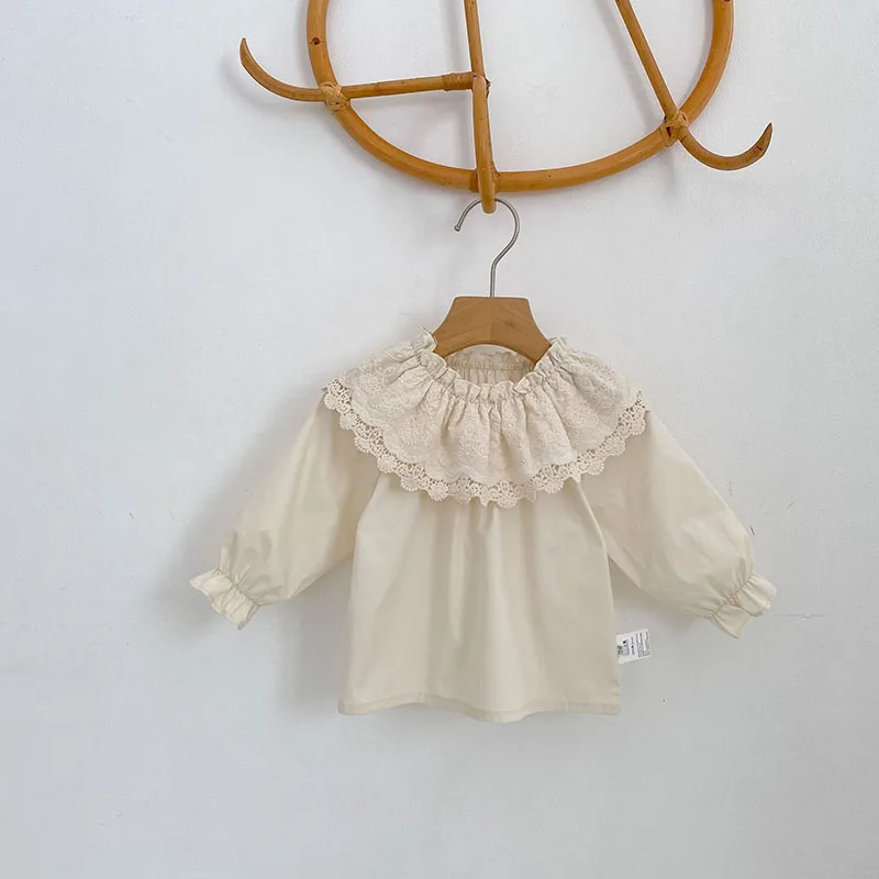 MILANCEL Camiseta interior algodón con cuello encaje niñas - imagen 5