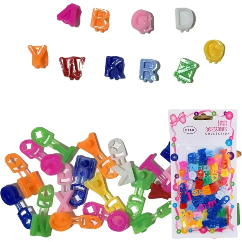 Pinzas para el pelo de niña con letras ABC - imagen 2