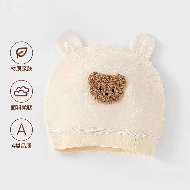 Gorro de bebé en algodón sin costuras con dibujos animados - imagen 5