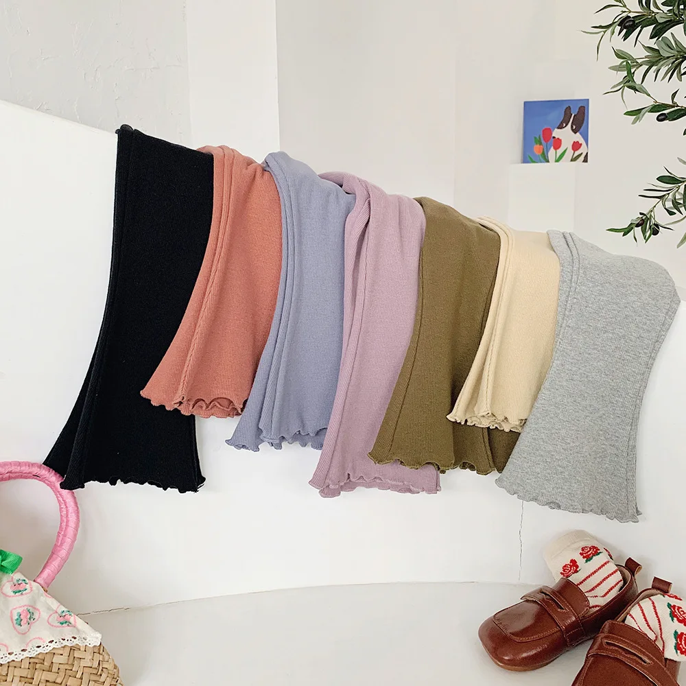 Pantalones de punto campanela color caramelo para niños - imagen 2