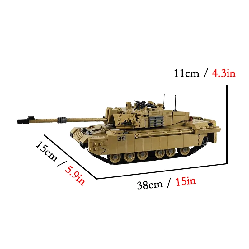 XINGBAO Leopard 2A6 – Bloques de construcción para niños - imagen 3