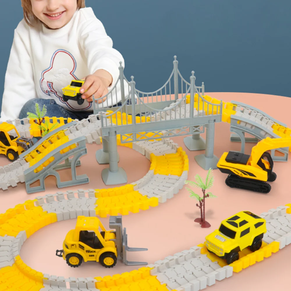 Pista eléctrica de tren para niños – Juguete de vías con accesorios - imagen 5