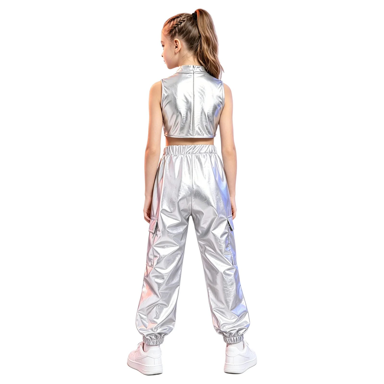 Pantalones metálicos para un acabado uniforme en el escenario