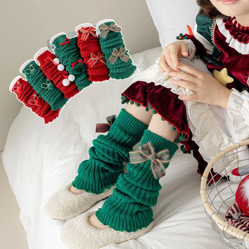 Calcetines navideños rojos térmicos invierno para bebé - imagen 4