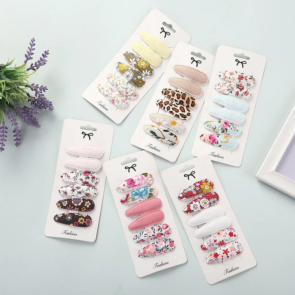Set horquillas y lazos de algodón para bebé niña - imagen 3