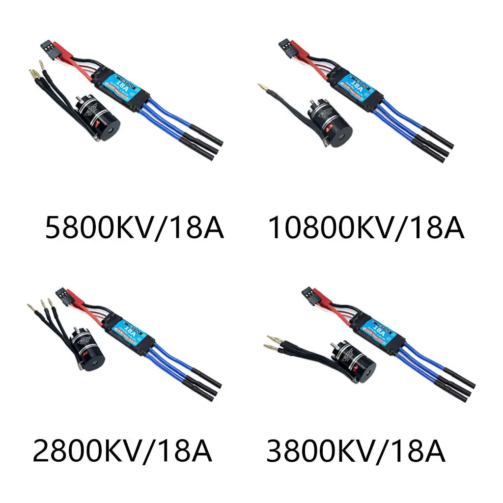 ESC y motor sin escobillas para coche RC