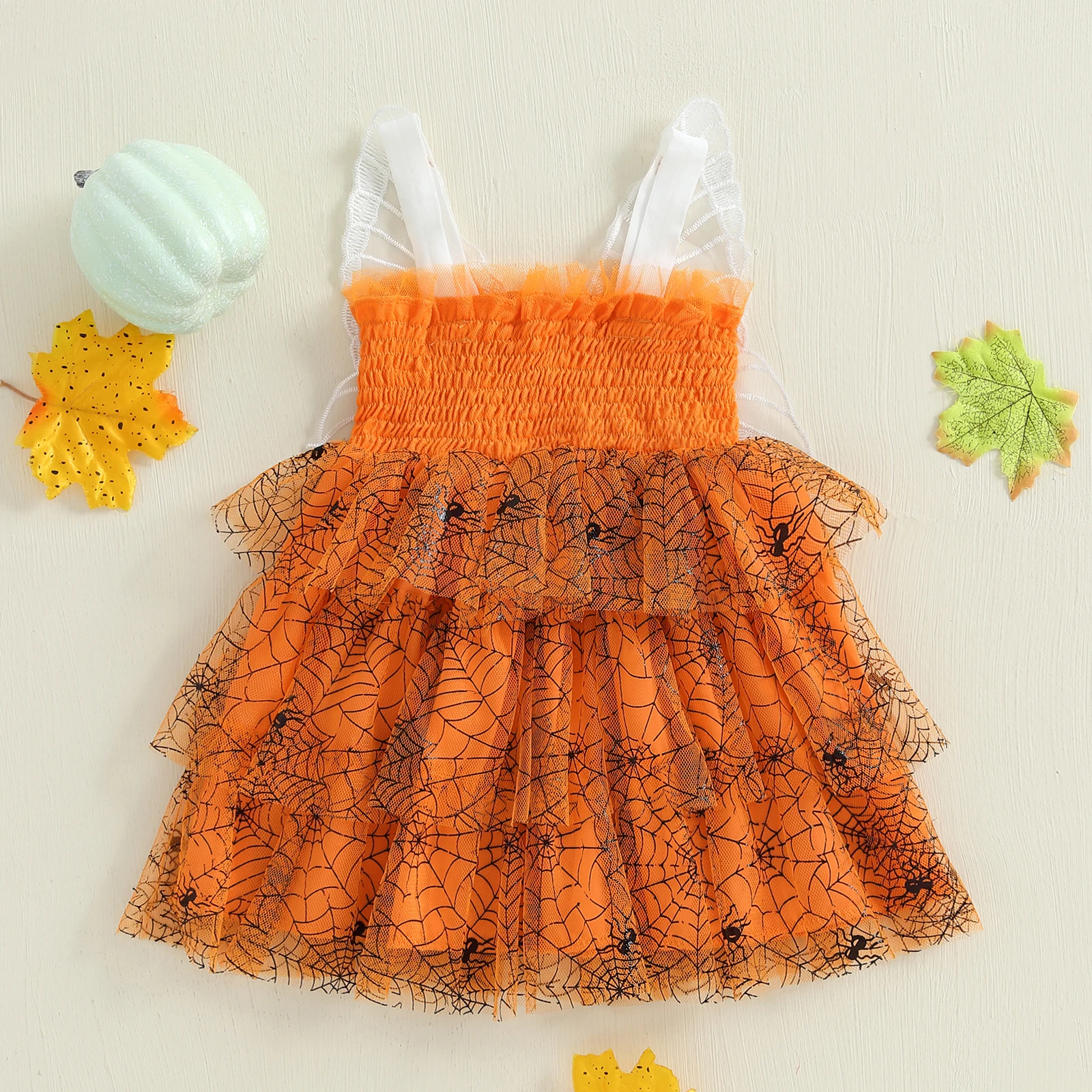 Tregren vestido de Halloween niña con alas y tul en capas - imagen 4