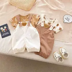 Conjunto MILANCEL para bebé – Camiseta y pelón con oso
