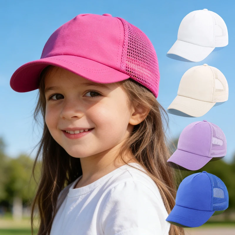 Gorra de béisbol en algodón transpirable para bebé, estilo verano