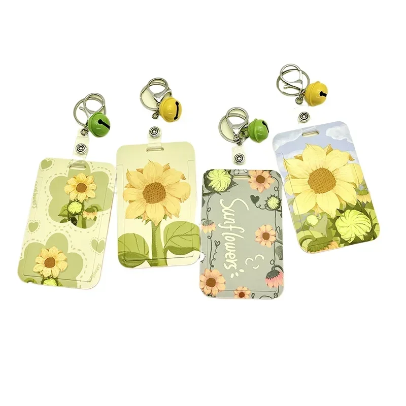 Identificador escolar floral con llavero y campana – Niño - imagen 2