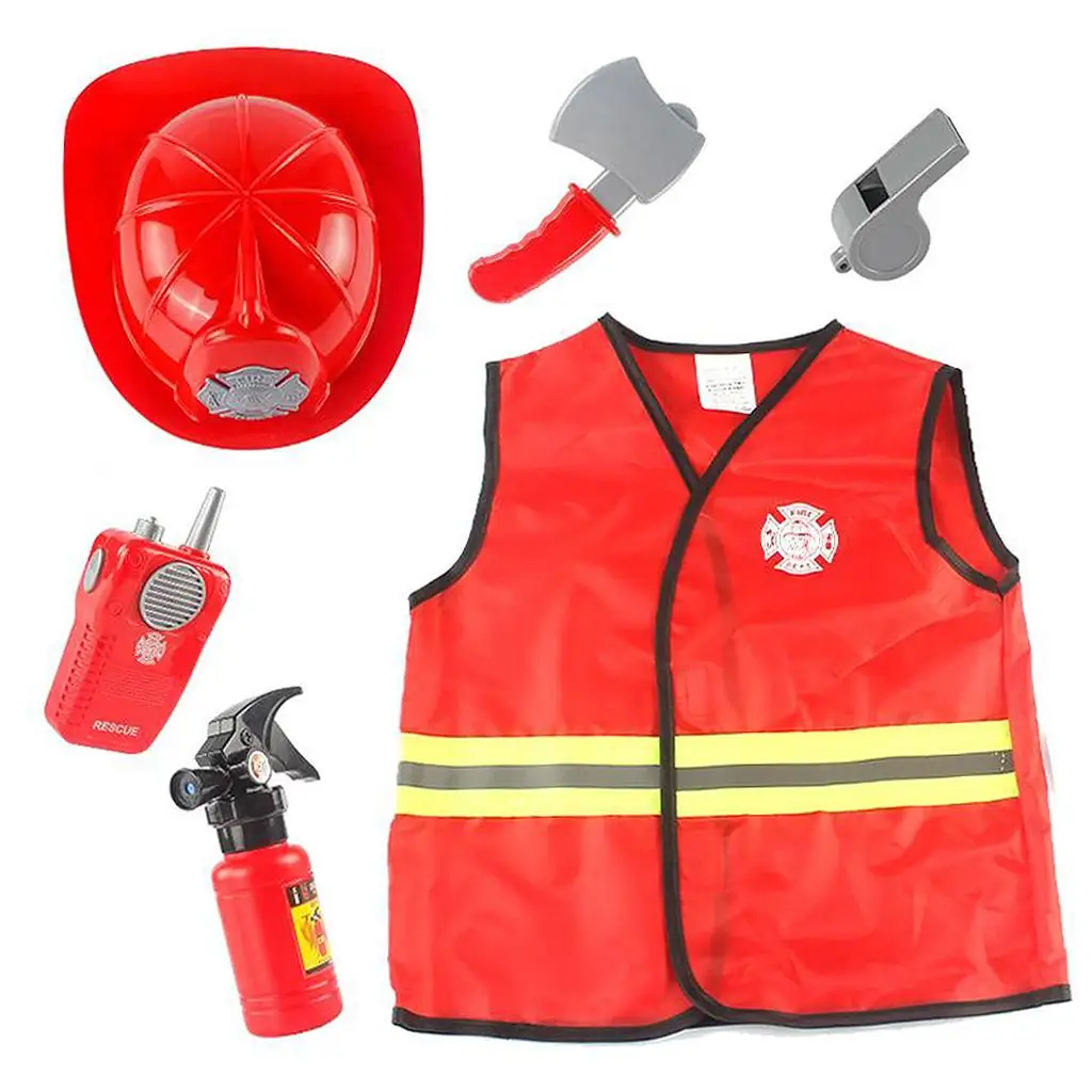 Disfraz de bombero rol para niños, estilo Halloween