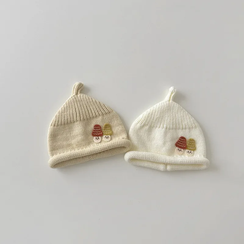 Gorro de seta bebé invierno térmico diseño dulce recién nacido - imagen 3
