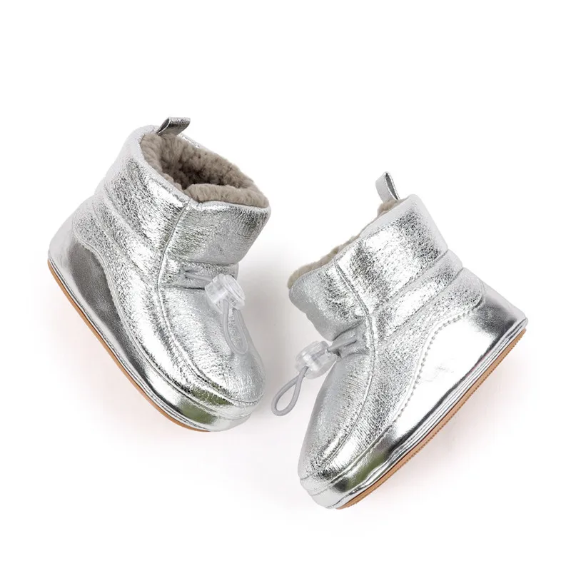 Botas de invierno antideslizantes de nieve con suela blanda para bebé