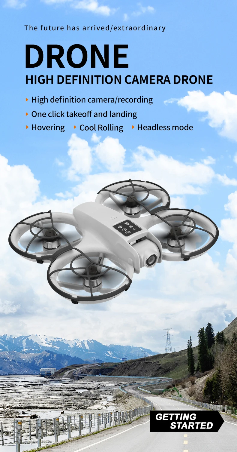 Dron con diseño y protección