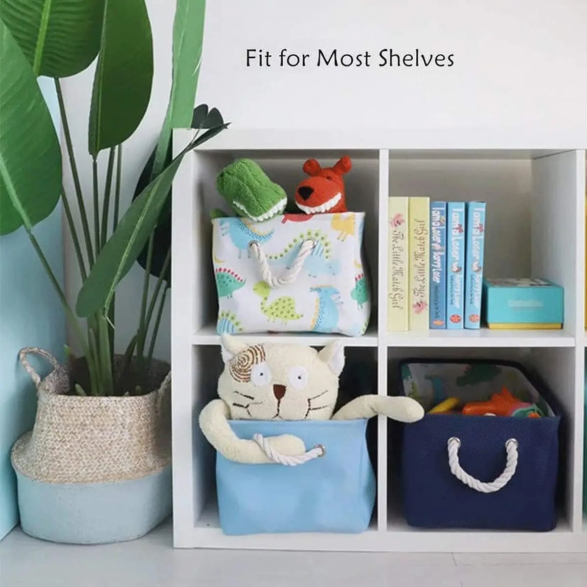 Cesto de lona plegable para juguetes y ropa - Almacenamiento infantil - imagen 2