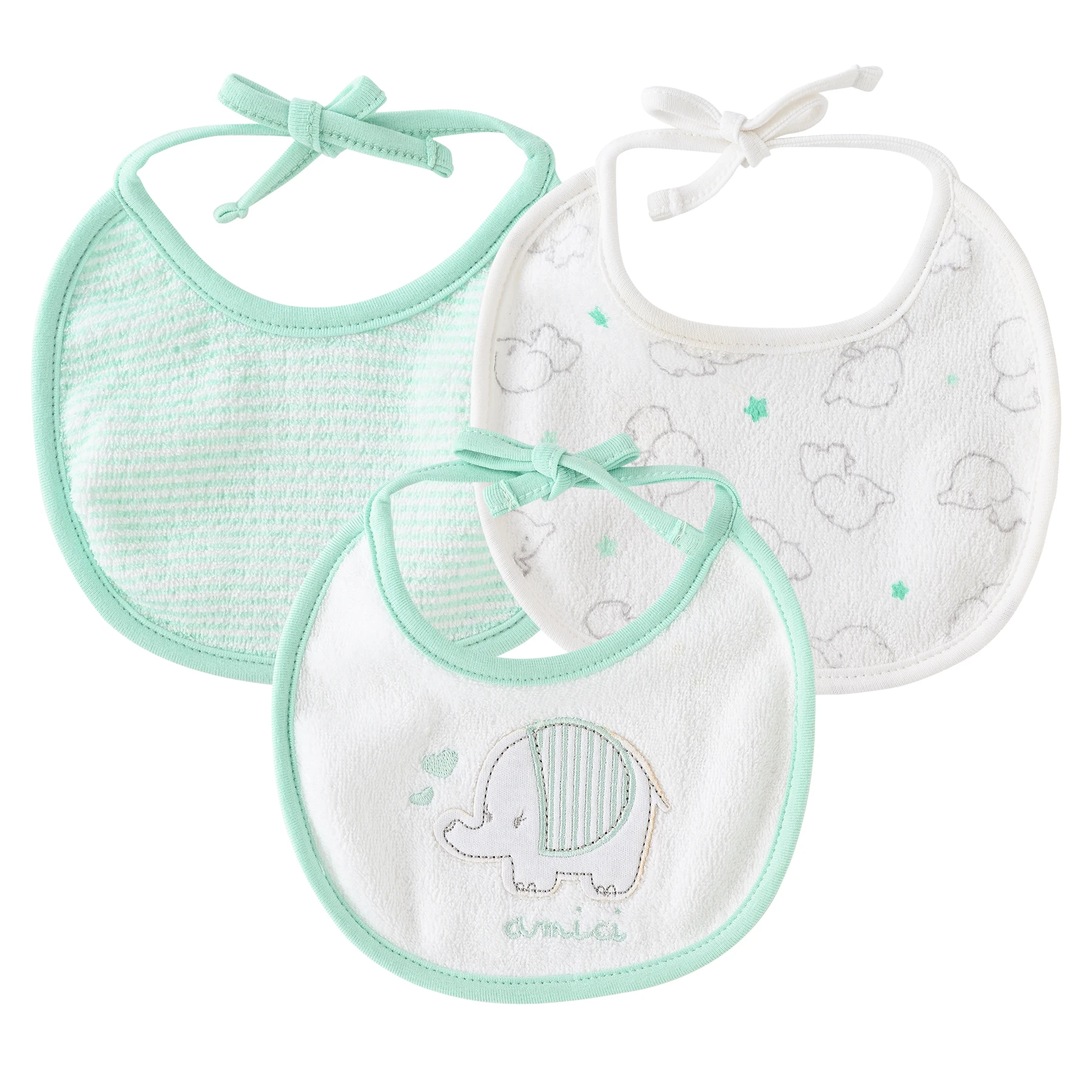 Baberos bandana de algodón con dibujos animados para bebé niño y niña - imagen 2