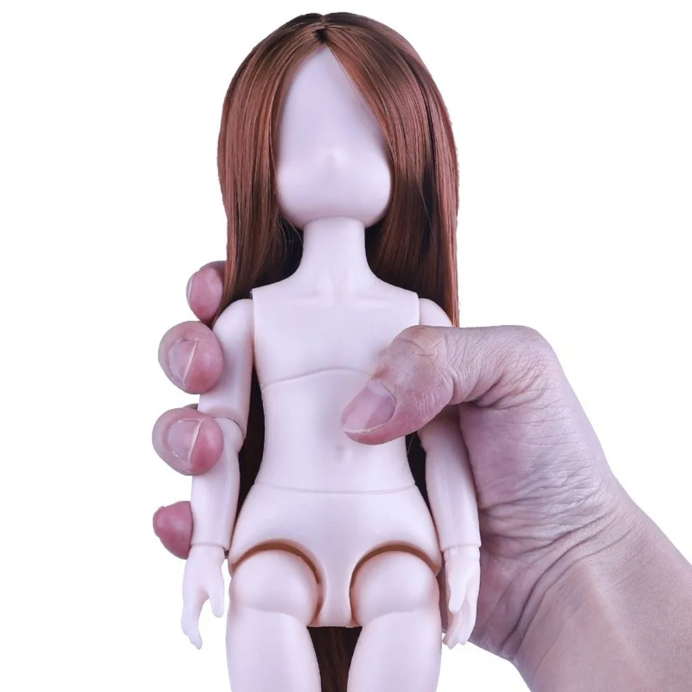 Muñeca articulada BJD con pelo injertado lacio y cuerpo móvil - imagen 2