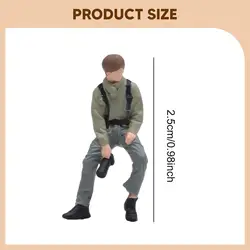 Figura de fotógrafo en miniatura 3D para maquetas y decoración