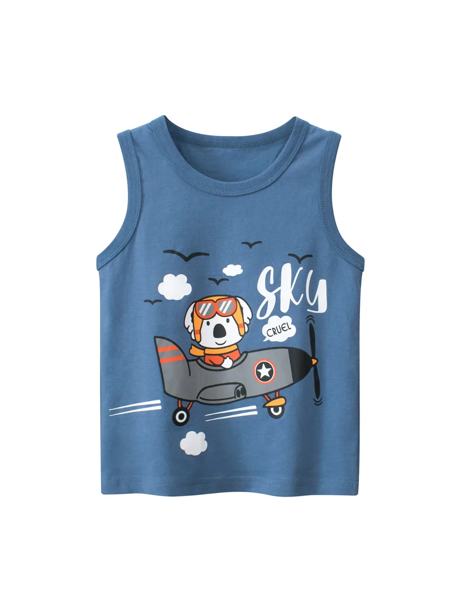 Camiseta sin mangas de algodón para niños – Estilo dinosaurio - imagen 5