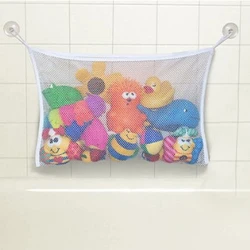 Bolsa malla con ventosas para organizar juguetes de baño bebé