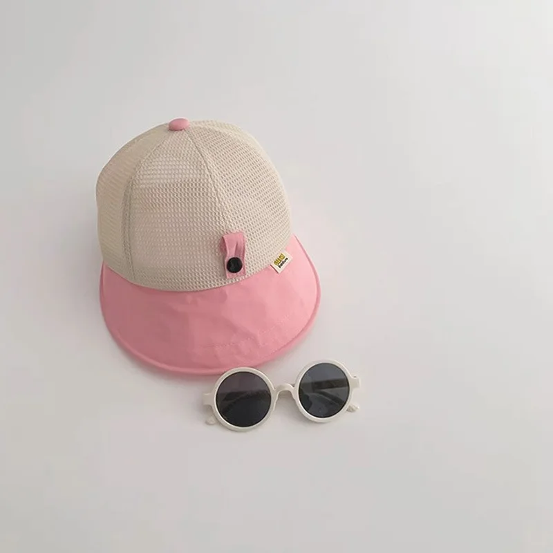 Sombrero de cubo de malla de verano para bebé