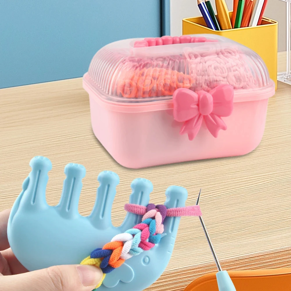 Máquina de tejer DIY para pulseras elásticas infantiles - imagen 3