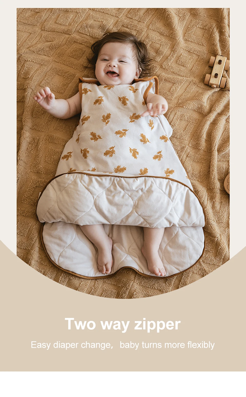 Estampado de trigo del saco de dormir