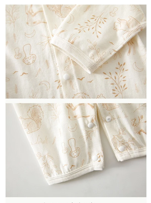 Pijama mono de algodón transpirable para bebé de recién nacido - imagen 5