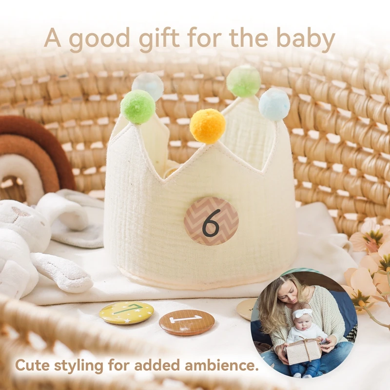 Gorro de fiesta con diadema de lana para niños - Accesorio fotográfico - imagen 5