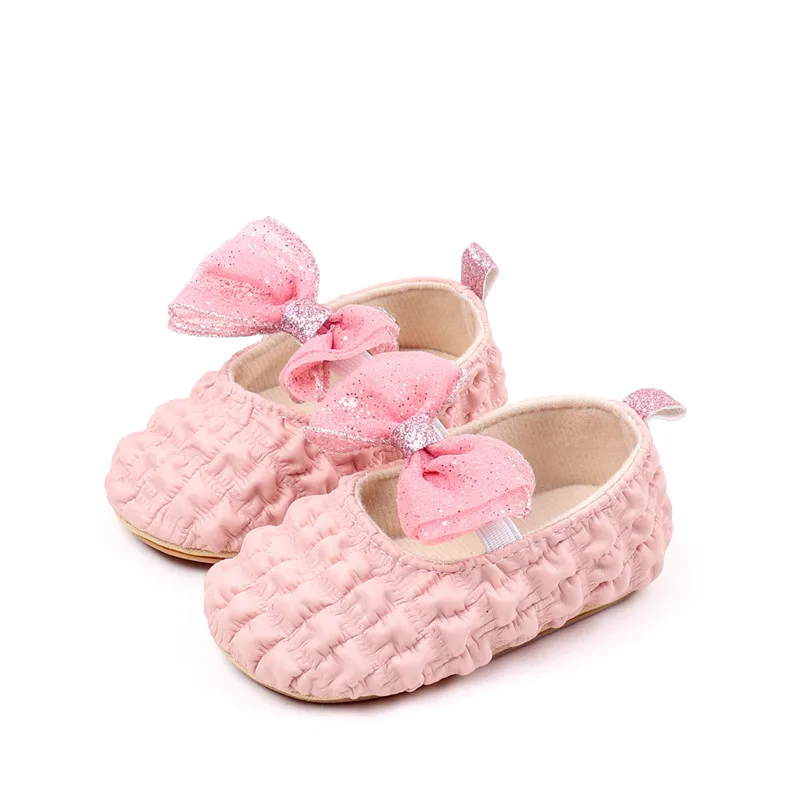 Zapatos bebé primeros caminantes antideslizantes con lazo