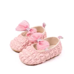 Zapatos bebé primeros caminantes antideslizantes con lazo