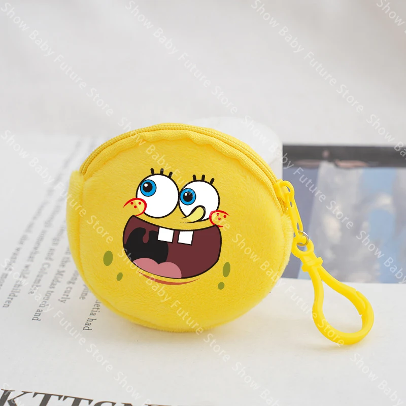 Monedero infantil Bob Esponja con estampado Kawaii para regalos